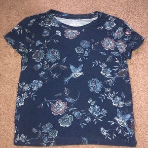 Navy blue Aeropostale crop top